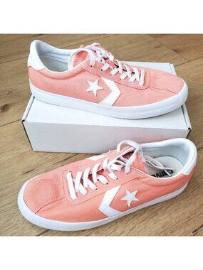Converse OX Break Point Sneaker Shoes Womens Size 7.5 Sunblush White 157794C GUC